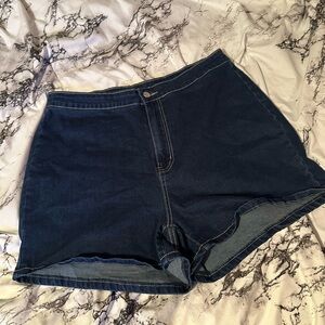 SHEIN Dark Blue Jean Shorts